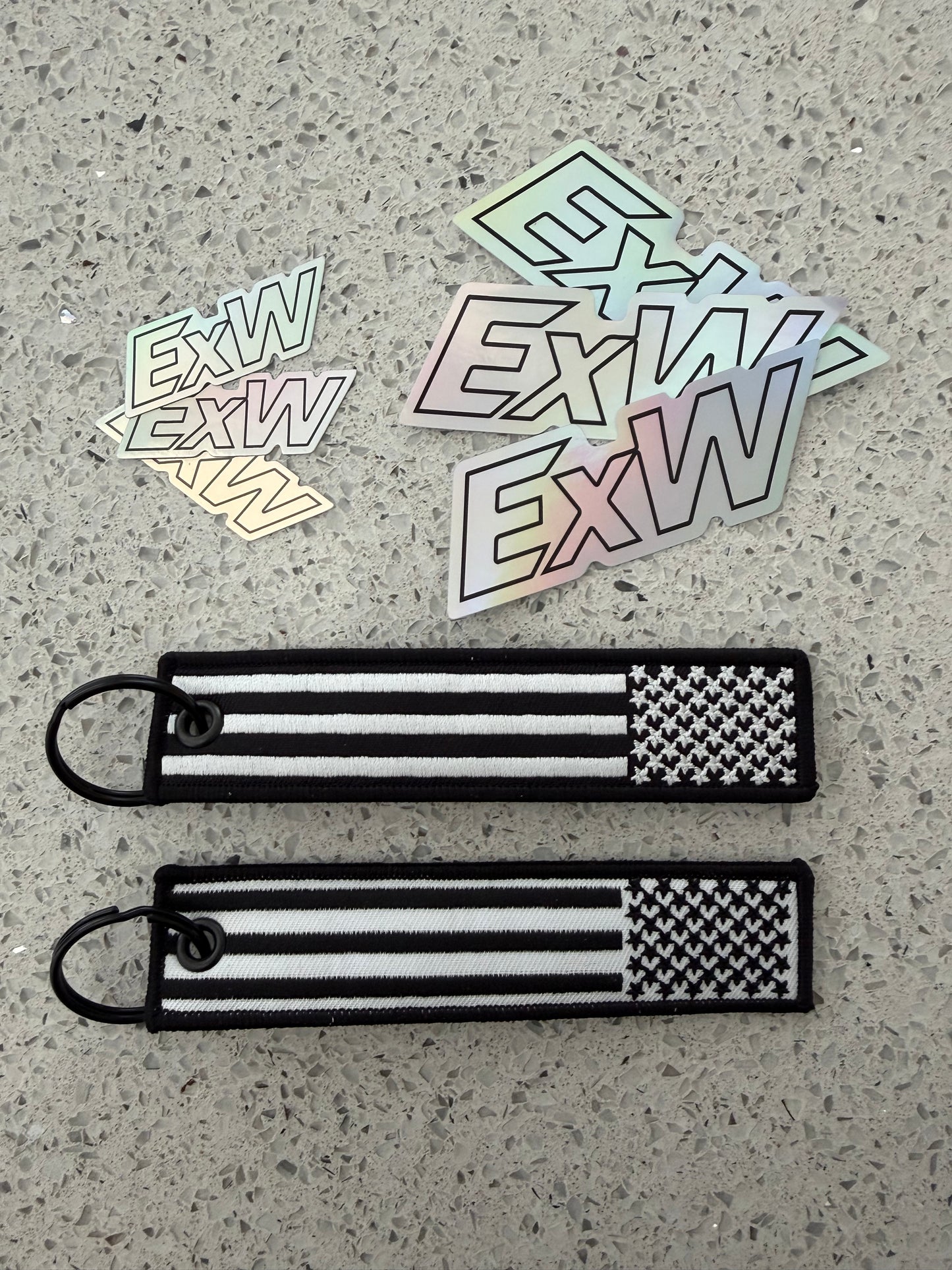 ExW Jet Tag + Sticker Combo