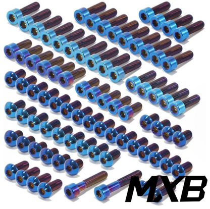 Grade 5 titanium bolt kit for Formula emoto brake mounts, reservoirs and lever pivots