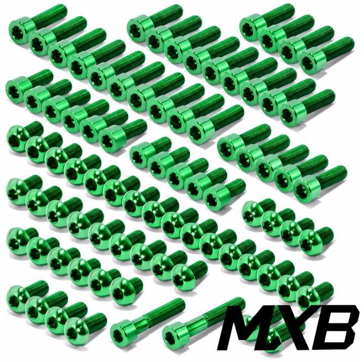 Grade 5 titanium bolt kit for Formula emoto brake mounts, reservoirs and lever pivots