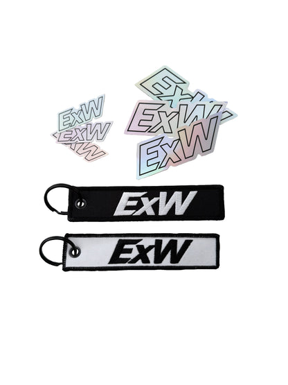 ExW Jet Tag + Sticker Combo
