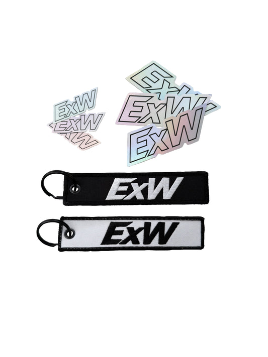 ExW Jet Tag + Sticker Combo